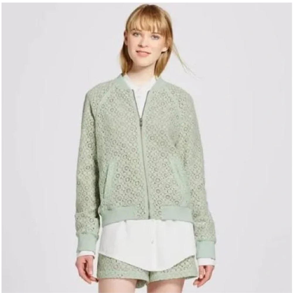 Victoria Beckham x Target SET Lace Bomber Jacket and shorts medium preppy girly